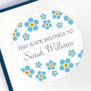 Recherche de libris autocollants Fleurs