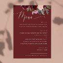 Search for maroon menus Watercolor floral