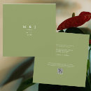 Search for moss green wedding invitations Simple