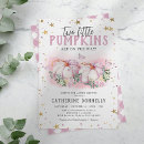Search for twin pumpkin invitations Gold