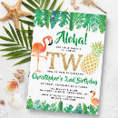 Search for luau 2nd birthday invitations Summer