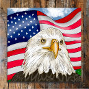 Recherche de dessin d aigle posters Drapeau américain