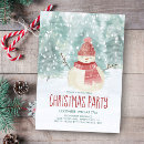 Search for snowman christmas invitations Watercolor