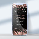 Recherche de rose gold and black invitations Noir