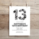 Search for masculine birthday invitations Minimalist