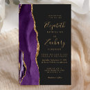 Search for purple and gold wedding invitations Modern