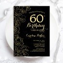 Search for milestone 60th birthday invitations Floral