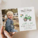 Recherche de tracteurs anniversaire invitations Partie tracteur