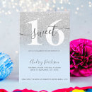 Search for blue sweet 16 invitations Princess