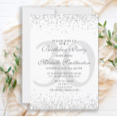 Search for white gray invitations Silver