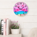 Recherche de rose flamant horloges Coloré