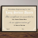 Search for service awards posters Certificate