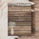 Search for barn rehearsal dinner invitations Baby's breath