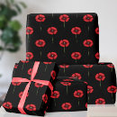 Search for poppy wrapping paper Black