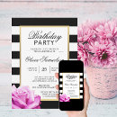 Search for pink and black invitations Girl