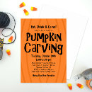 Search for pumpkin carving party invitations Eat drink and carve