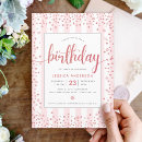 Search for rose gold glitter birthday invitations Princess