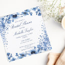 Search for asian bridal shower invitations Blue