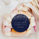 Search for silver and blue wedding stickers Simple