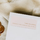 Search for elegant pink return address labels Minimalist