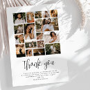 Search for photo collage wedding thank you cards Black and white