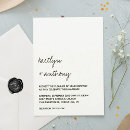 Search for modern white wedding invitations Script