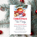 Search for tea party seasonal invitations Snowflakes