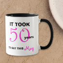 Search for funny 50 years old mugs Fiftieth