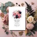 Search for black and blush wedding invitations Classic