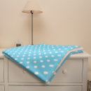 Search for white polka dots blue blankets Cute