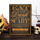 Search for typography halloween invitations Adult halloween party