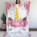 Recherche de de licorne couvertures plaids Fleurs roses