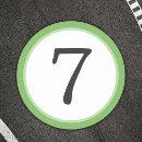 Search for round number stickers Elegant