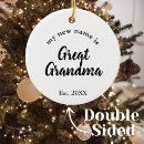 Search for great grandchild ornaments Great grandmother