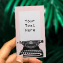 Recherche de machine écrire vintage cartes visite Écrivain
