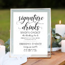 Search for signature drink sign posters Black