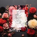 Recherche de floral noir et blanc invitations Automne