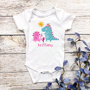 Search for cute dinosaur baby clothes Baby girl