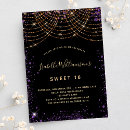 Recherche de purple glitter birthday invitations Pour tous