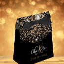 Search for black and gold favour boxes Monogram monogrammed name