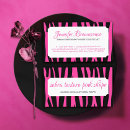 Search for pink zebra business cards Elegant