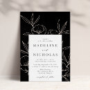 Search for black and cream wedding invitations Calligraphy script