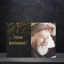 Search for mens 70th birthday invitations Gold