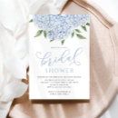 Search for blue flowers bridal shower invitations Hydrangea