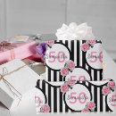 Recherche de rayures noires papier cadeau Pour elle