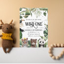 Search for crown 1st birthday invitations Jungle