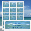 Search for blue water return address labels Sea