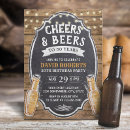 Search for beer 50th birthday invitations Rustic