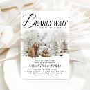 Search for winter woodland baby shower invitations Elegant