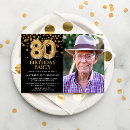 Search for surprise 80th birthday invitations Elegant